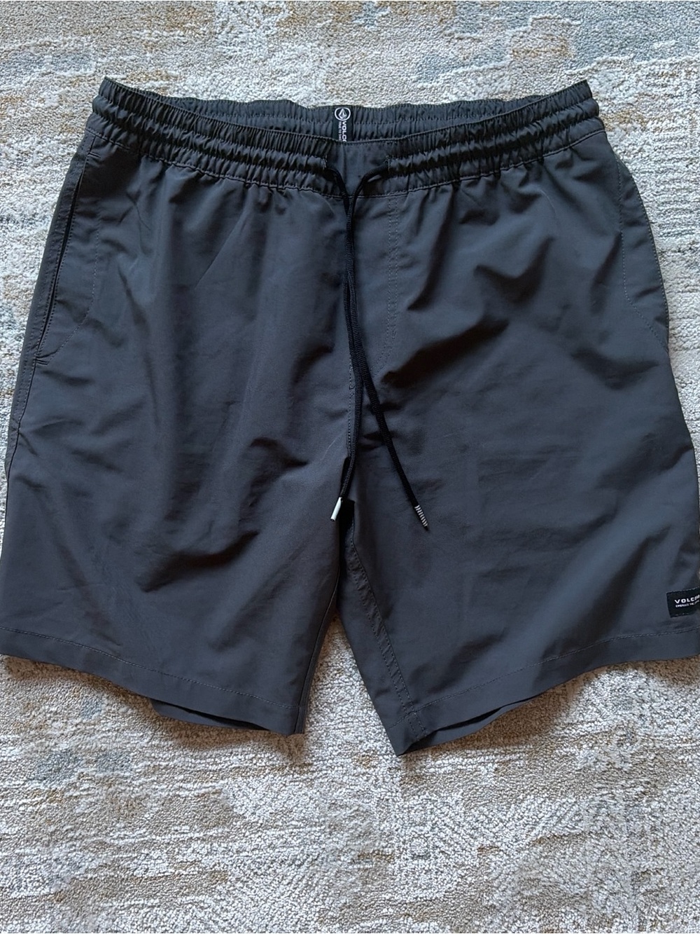 Volcom Grey Drawstring Swim/Board Shorts